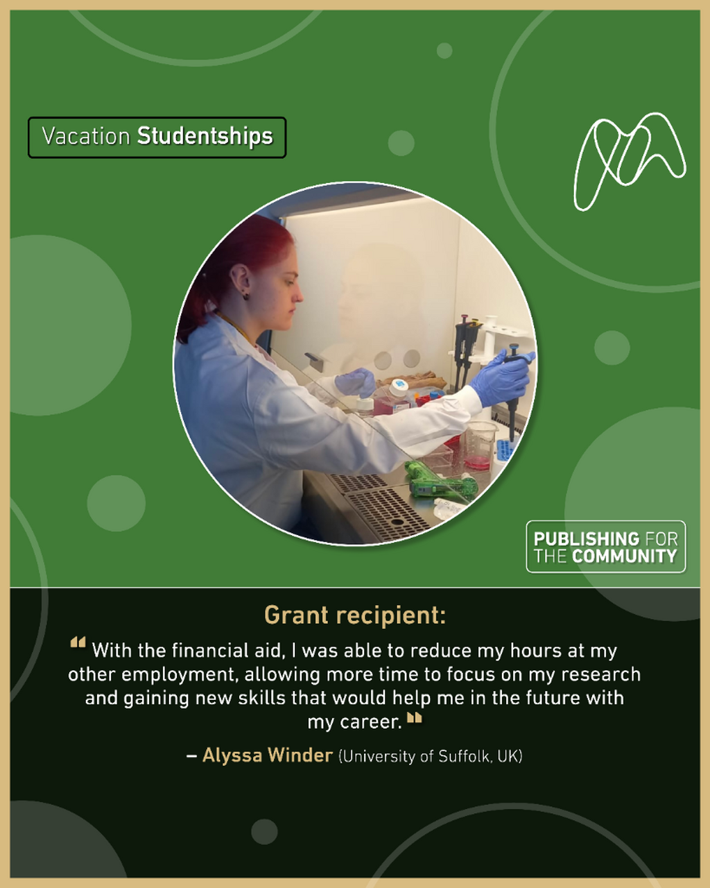 Meet Vacation Studentships recipient: Alyssa Winder
