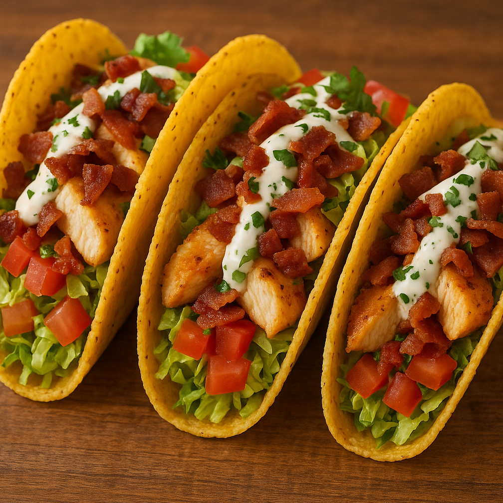 Chicken Bacon Ranch Tacos
