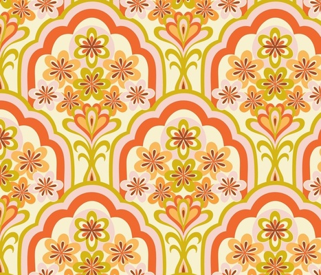 1970s Geometric Florals Collection | Spoonflower