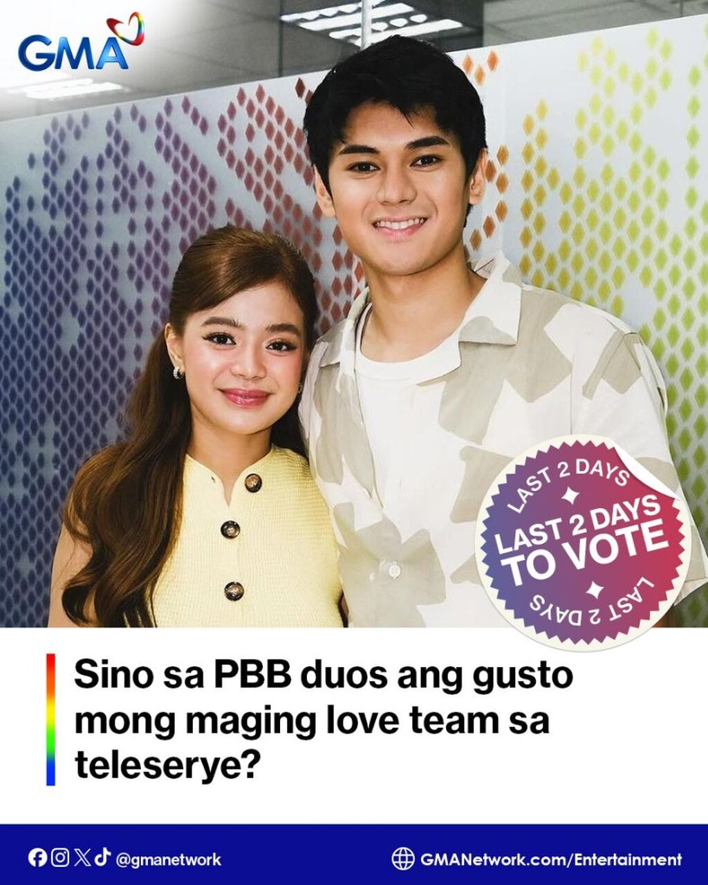 Poll: Sino sa PBB duos ang gusto mong maging love team sa teleserye?