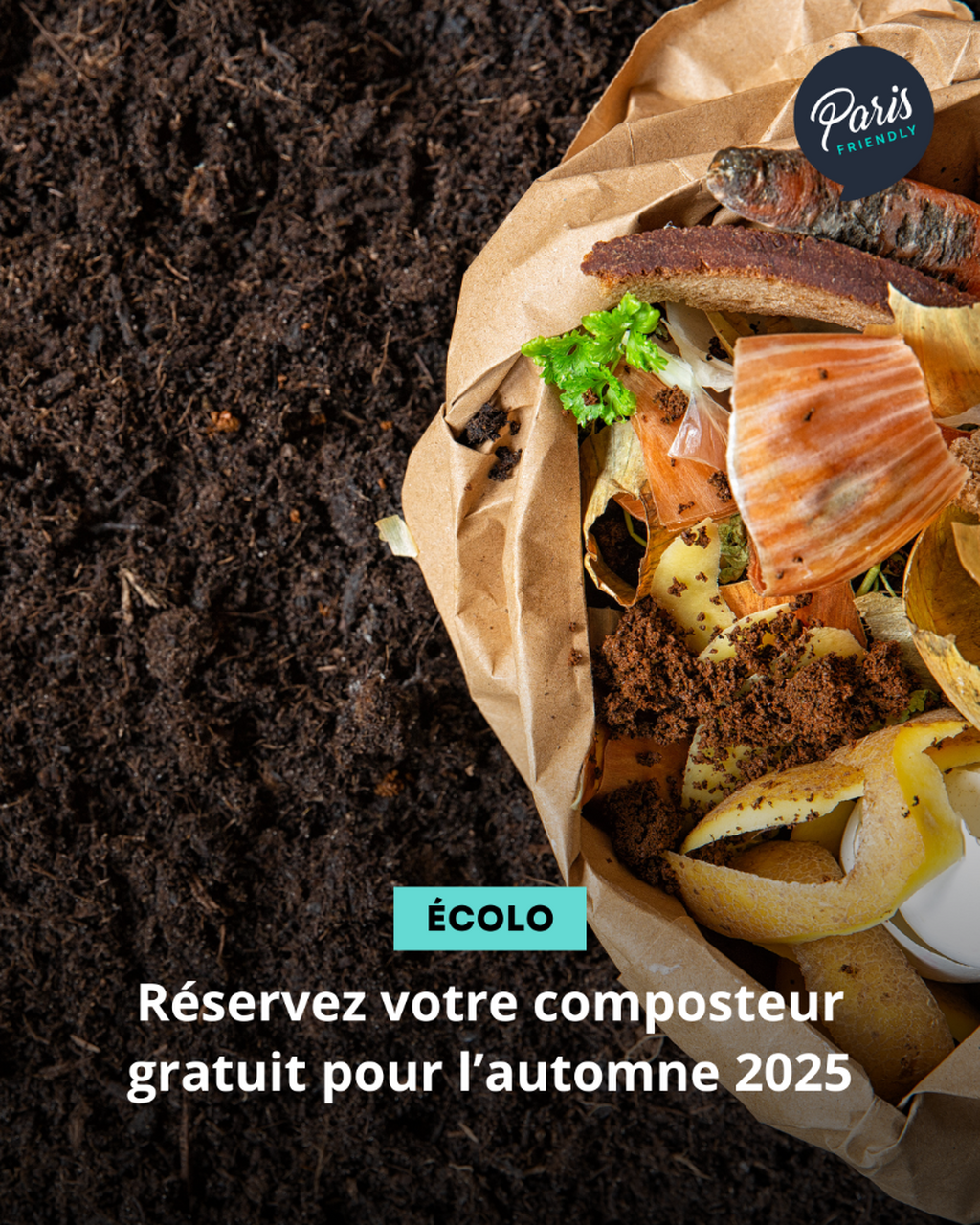 R&eacute;servez votre composteur gratuit pour l&rsquo;automne 2025