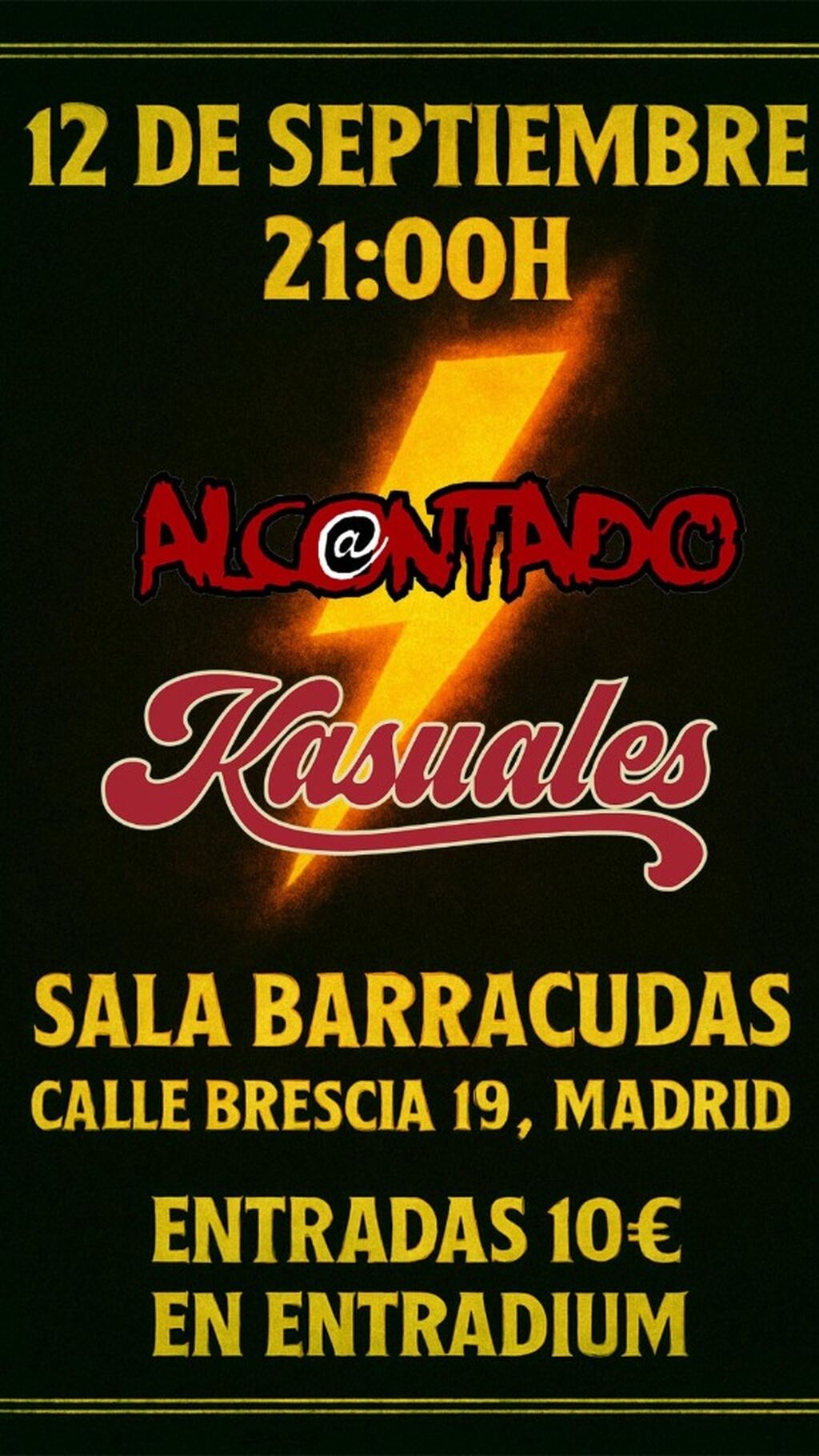 AL contado en Madrid! 12 sept