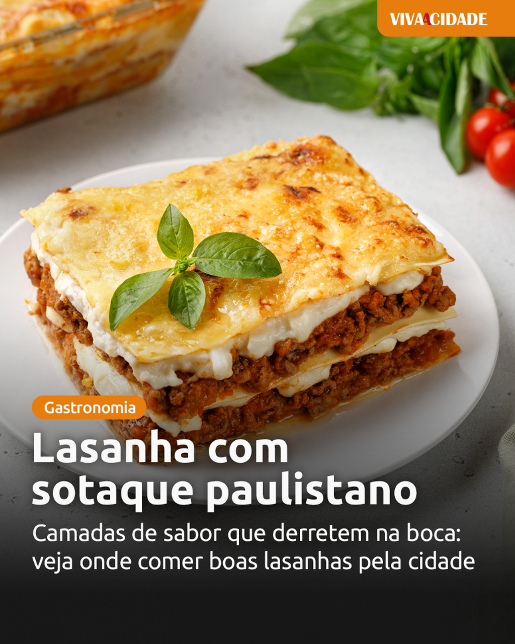 Lasanha com sotaque paulistano