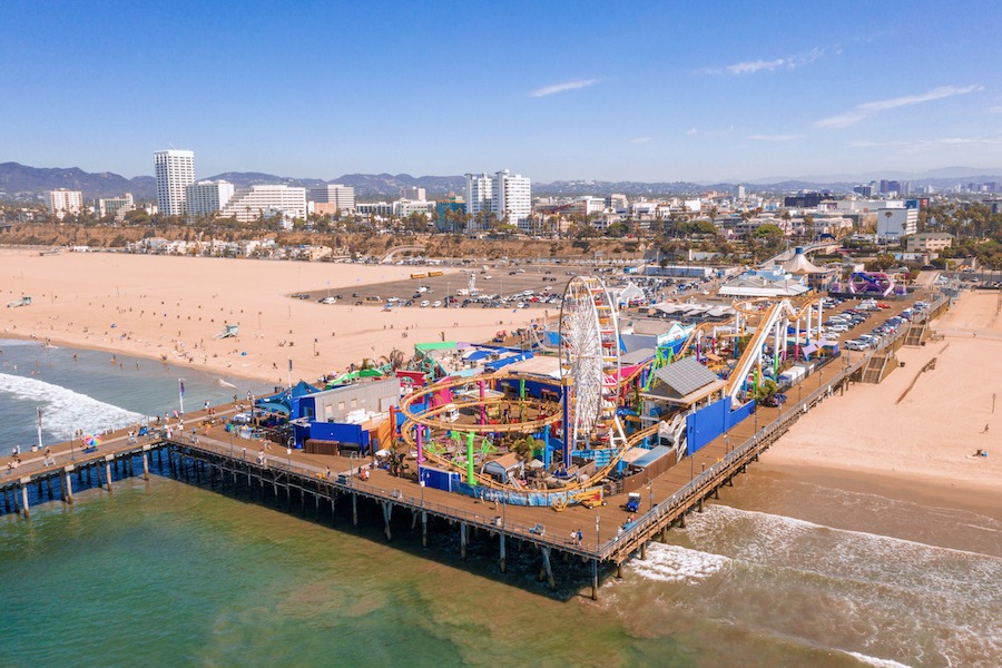 🌴 Full-Day LA Open-Air Bus Tour (Santa Monica Beach + LA City + Hollywood Hills in 7 Hours) See everything in one day