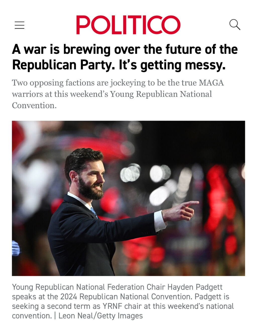 A war is brewing over the future of the Republican Party. It&rsquo;s getting messy.