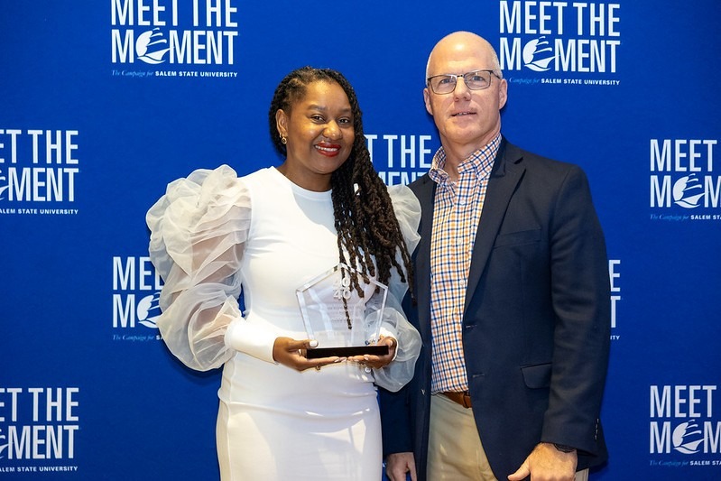 Mirlesna Azor-Sterlin receives SSU's 40 under 40 award