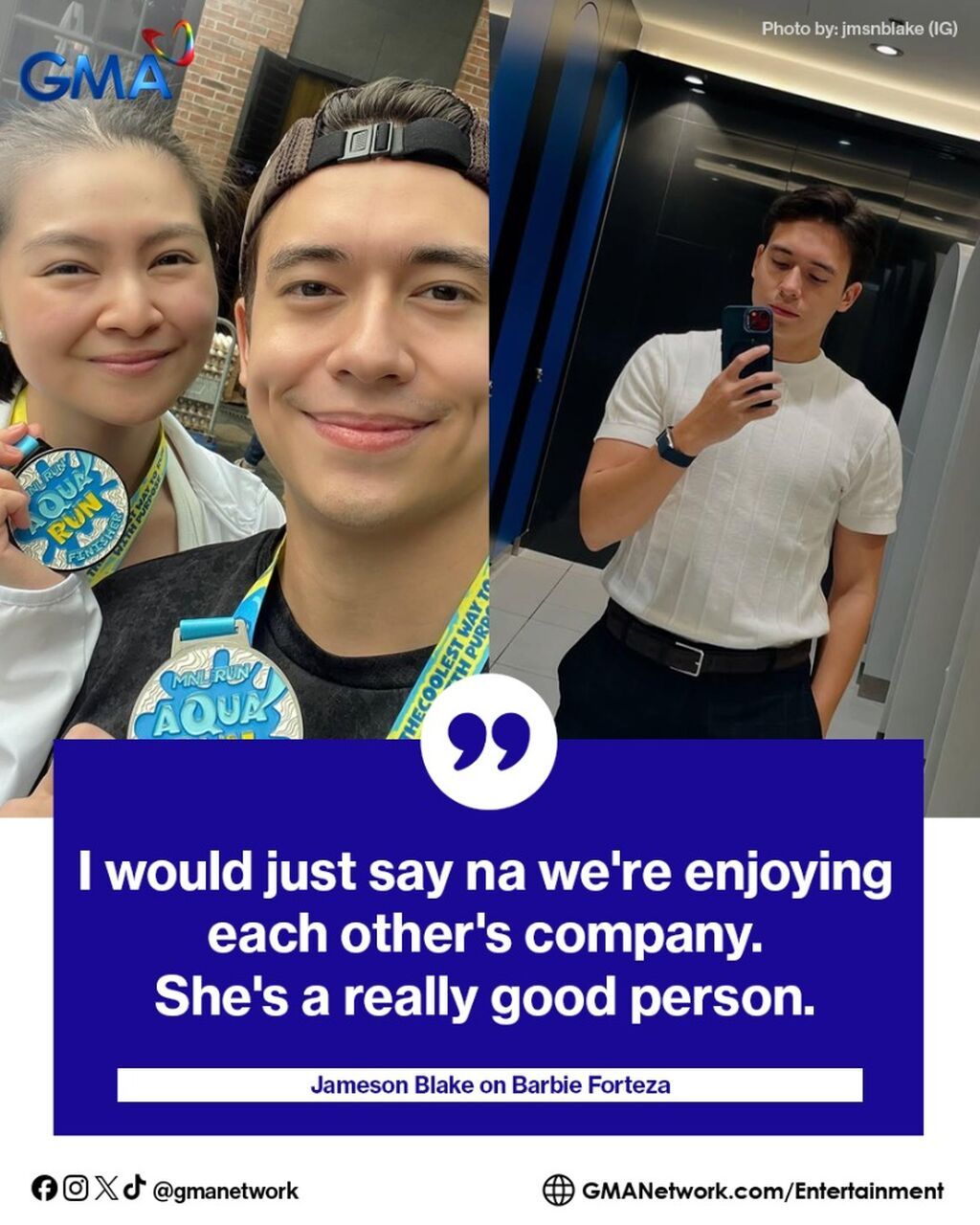 Jameson Blake on rumored romance with Barbie Forteza: 'No comment'