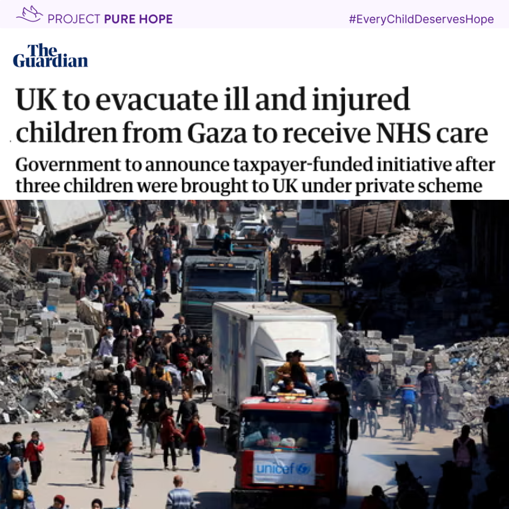 UK to evacuate ill and injured children from Gaza to receive NHS care