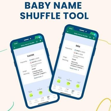Baby name shuffle tool