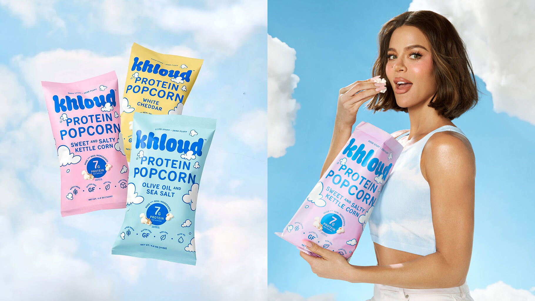 Khlo&eacute; Kardashian on Khloud popcorn&rsquo;s branding and package design