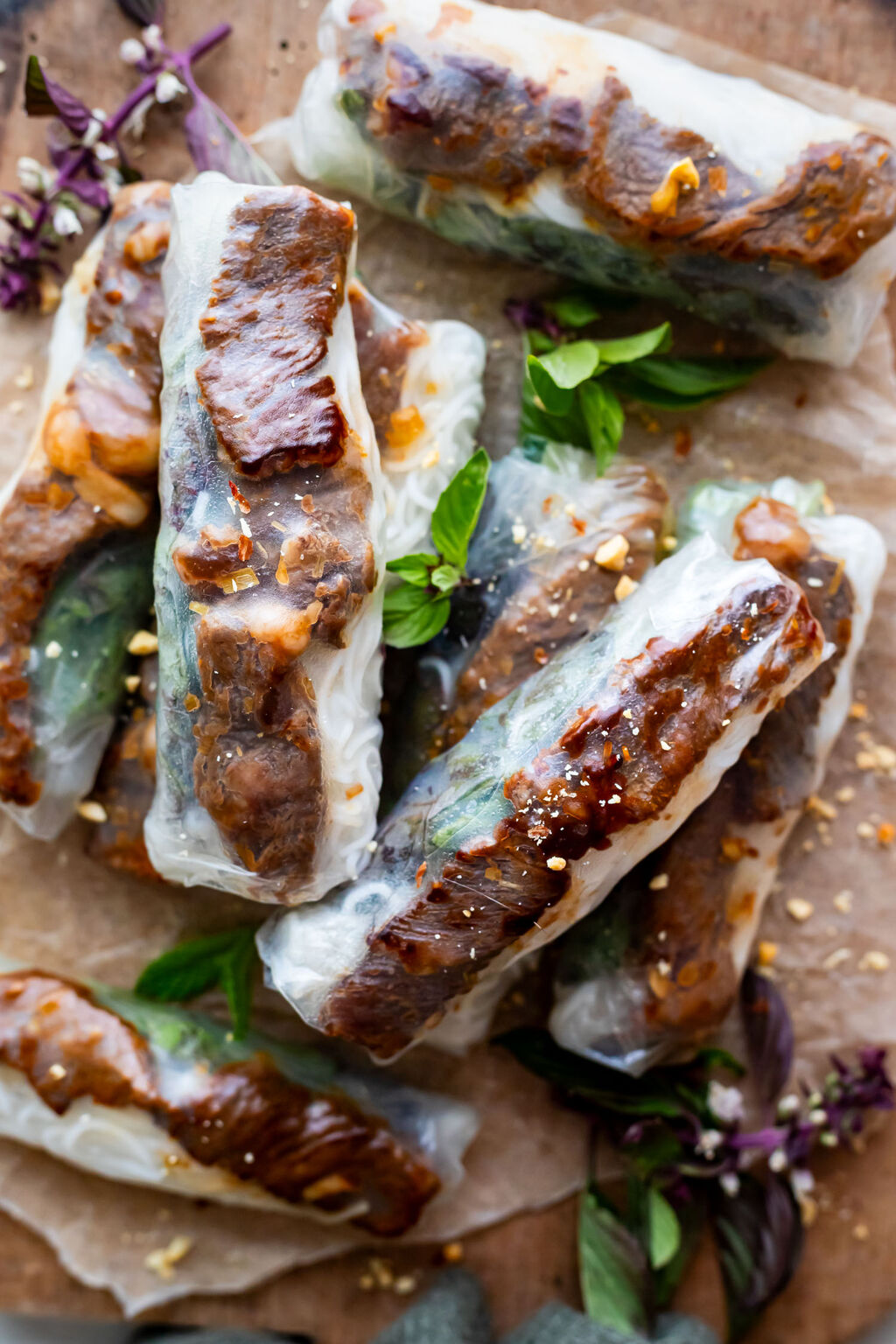 Lemongrass Beef Spring Rolls