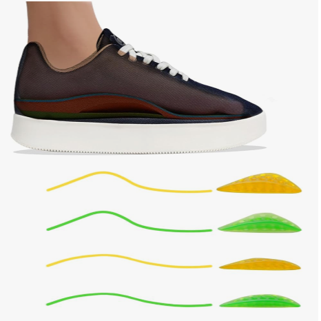 One Pair Comfortable Shoes with Adjustable Arch Support Insert For just $39.99! Code: HE6RAKTT
