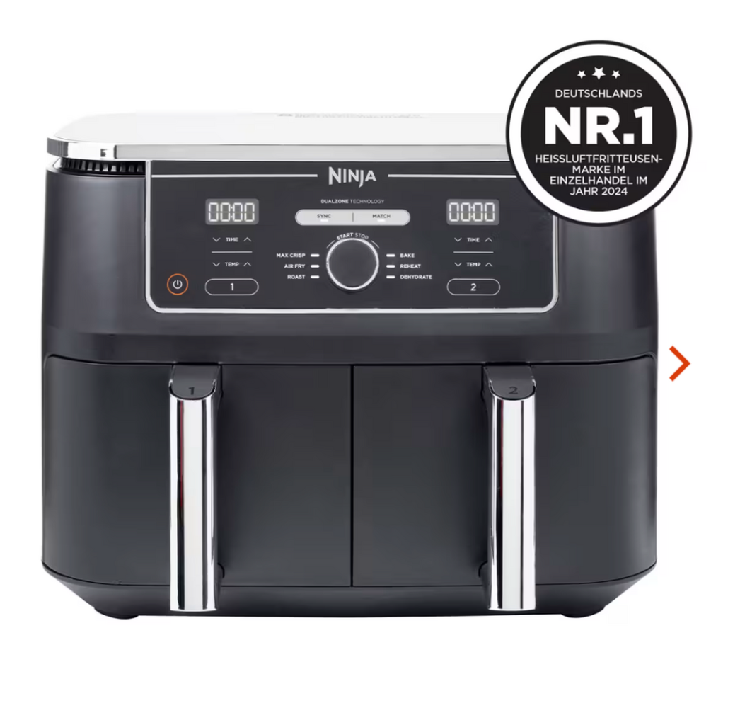 Alle Ninja Hei&szlig;luftfritteusen (RENE10 f&uuml;r 10% auf fast alles! Code gro&szlig; schreiben!)