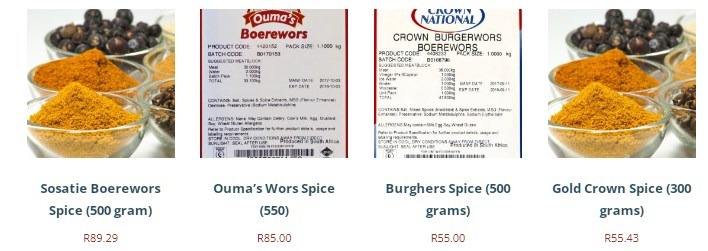 Dro&euml;wors Spices