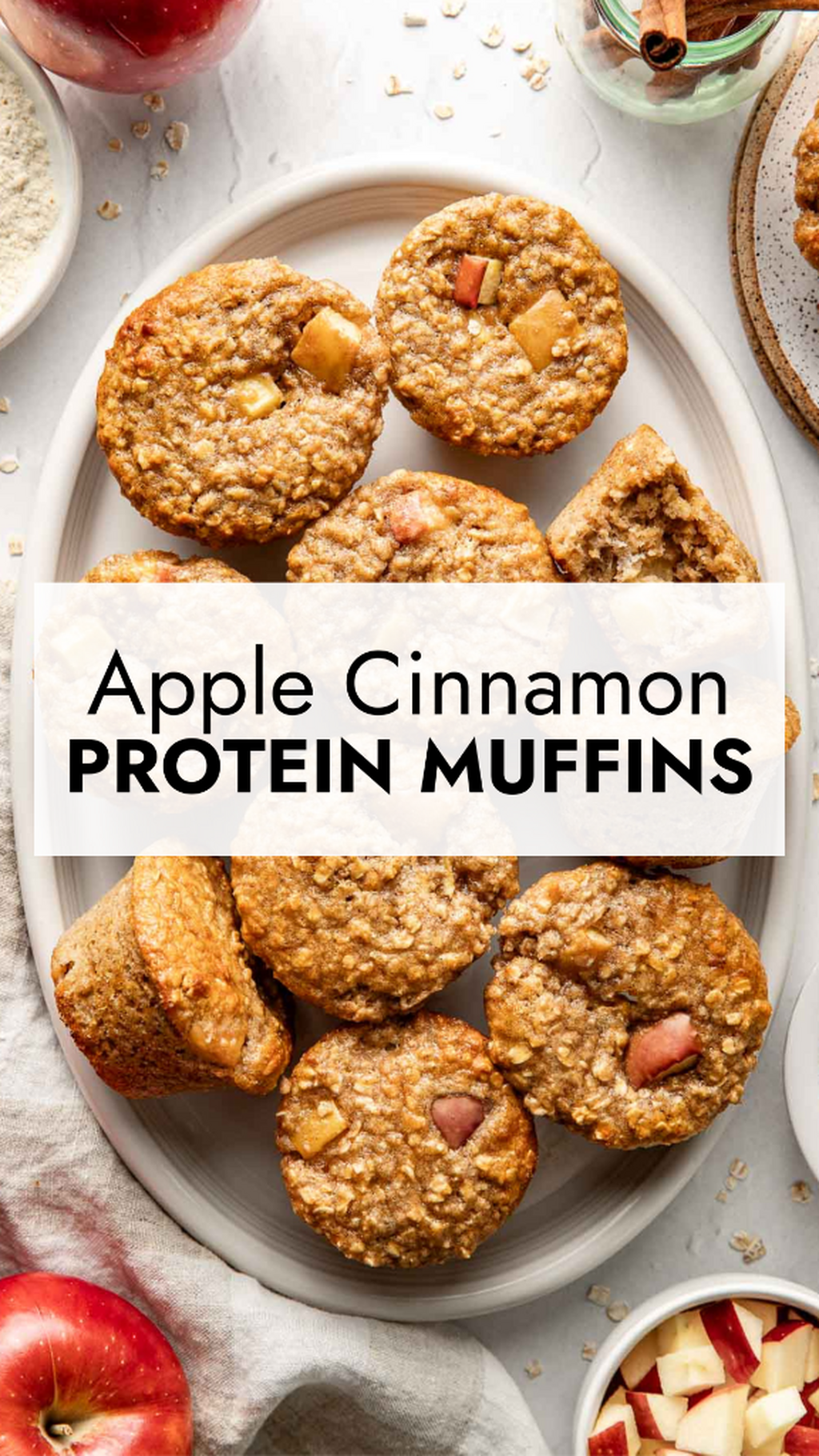 Apple Cinnamon Protein Muffins