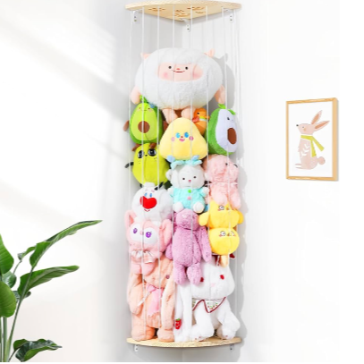 Corner Stuffed Animal Storage Net for only $13.99!! Code:SXUS7248