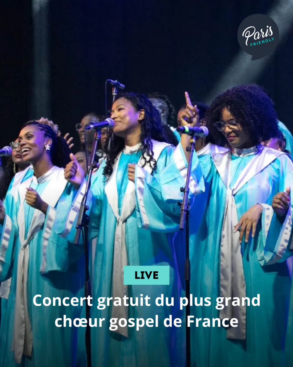 Concert gratuit du plus grand ch&oelig;ur gospel de France