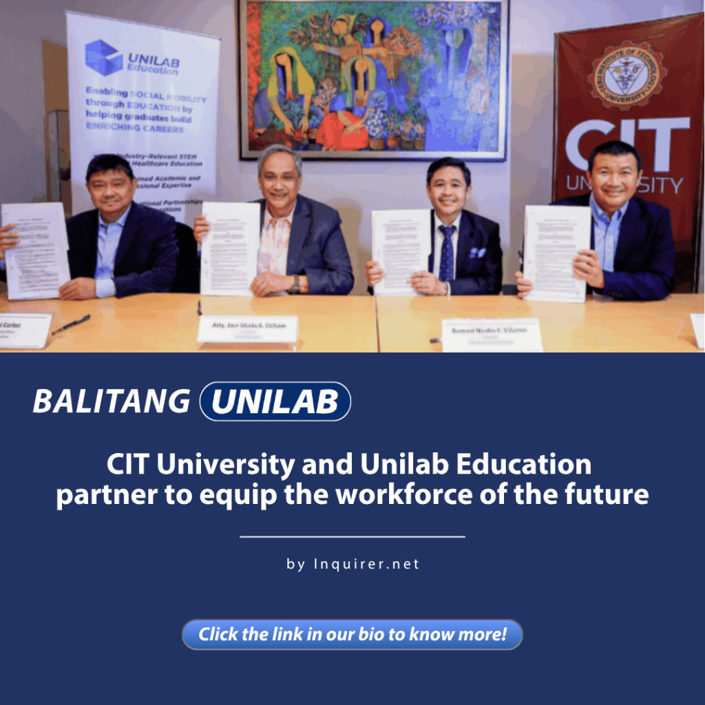 CIT University and Unilab Education partner to equip the workforce of the future