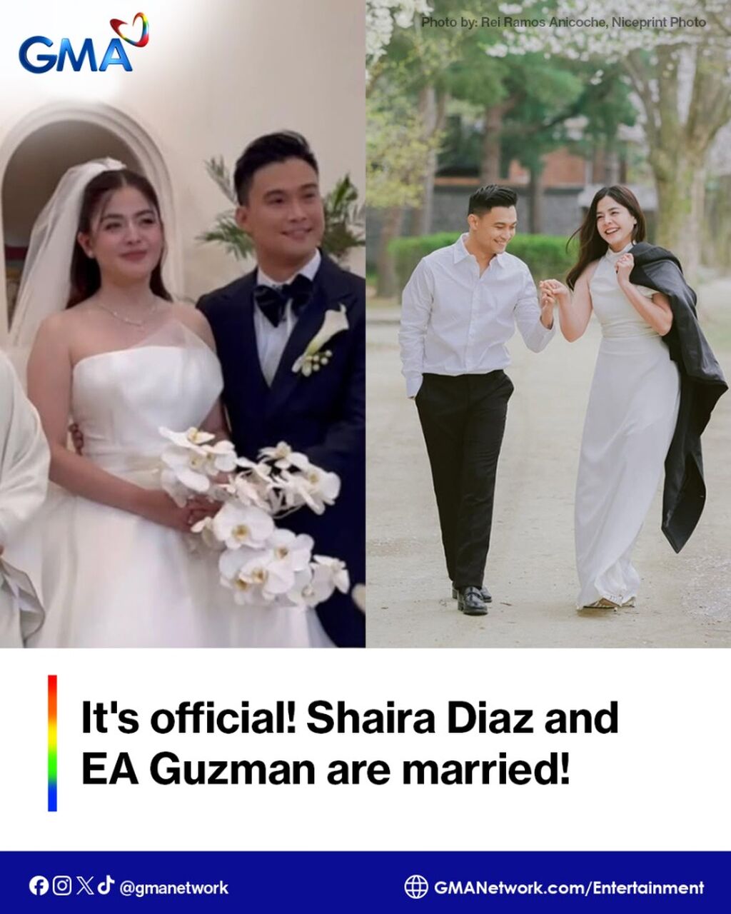 It's official! Shaira Diaz and EA Guzman are married!
