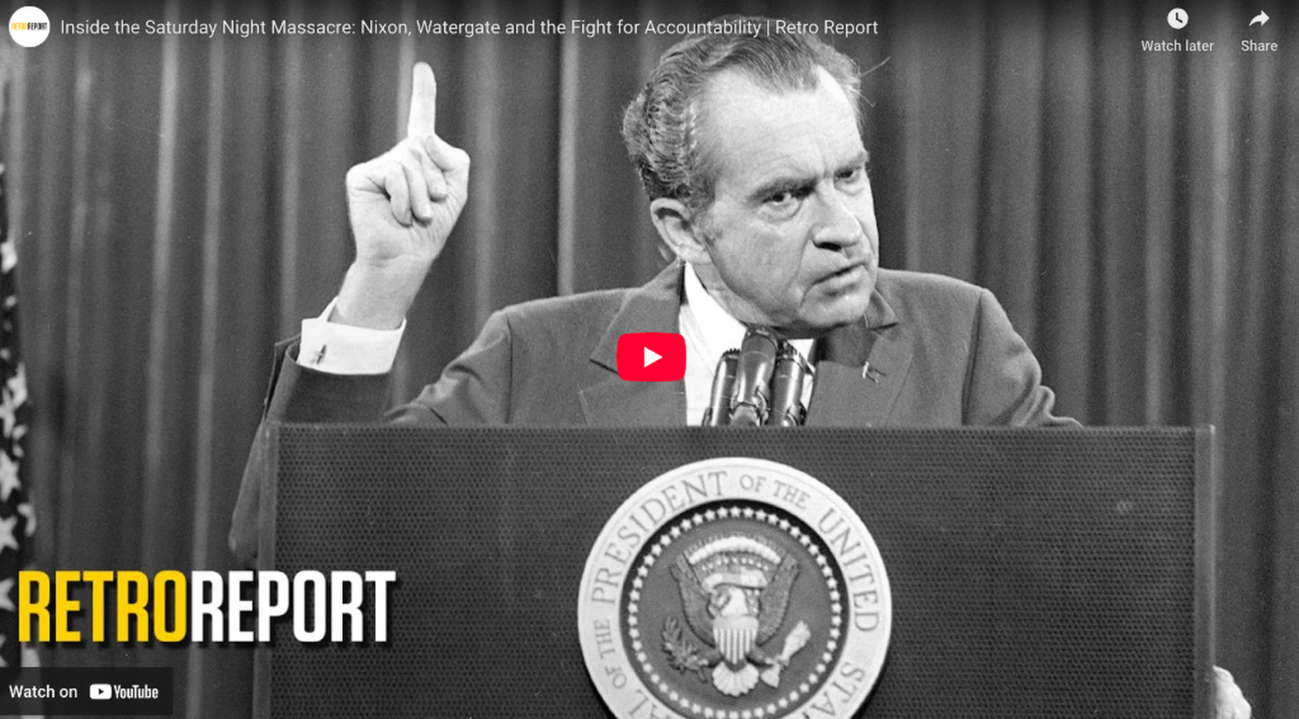 Inside the Saturday Night Massacre: Nixon, Watergate and the Fight for Accountability