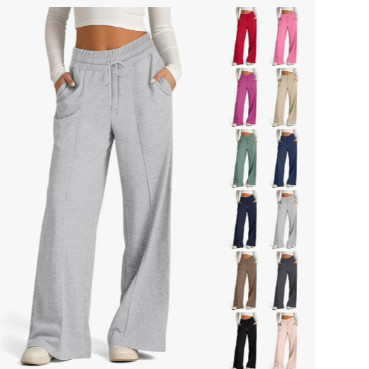 Womens Barrel Sweatpants Casual Loose Wide Leg For just $3.49!  Code:ETCFUJYV