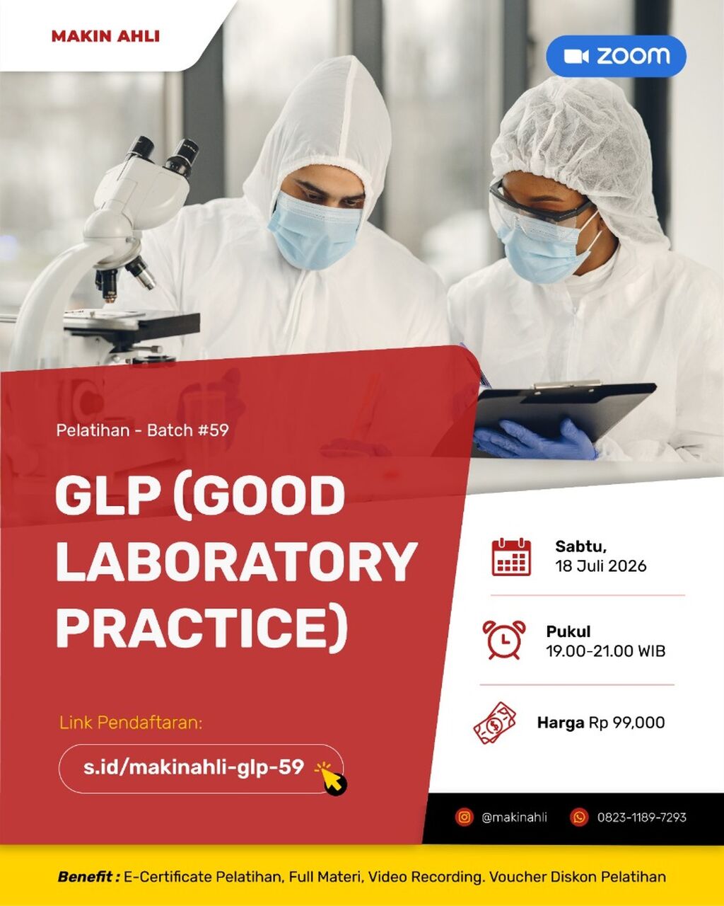 PELATIHAN GOOD LABORATORY PRACTICE (GLP) BATCH 62