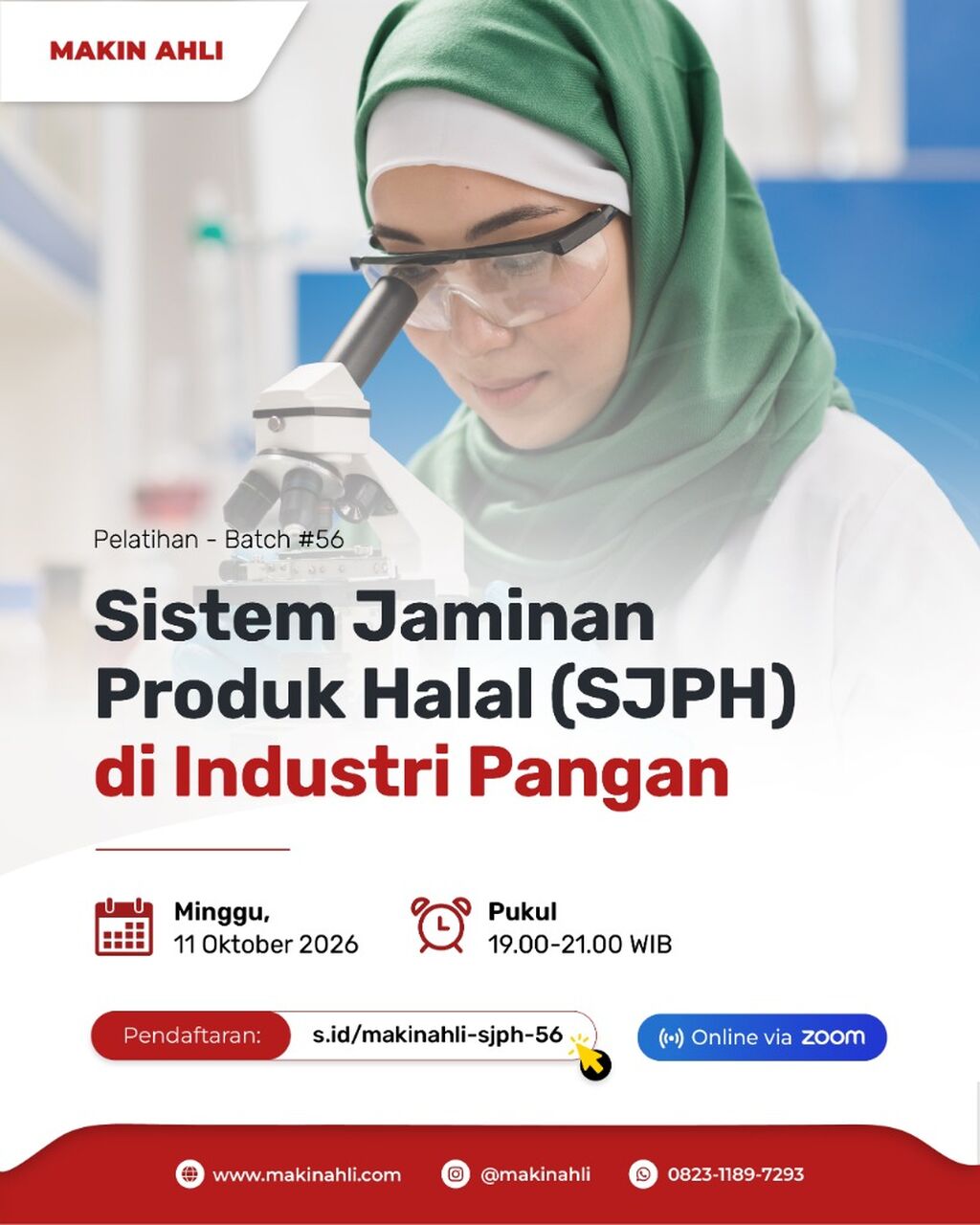 PELATIHAN SISTEM JAMINAN PRODUK HALAL (SJPH) DI INDUSTRI PANGAN BATCH 57