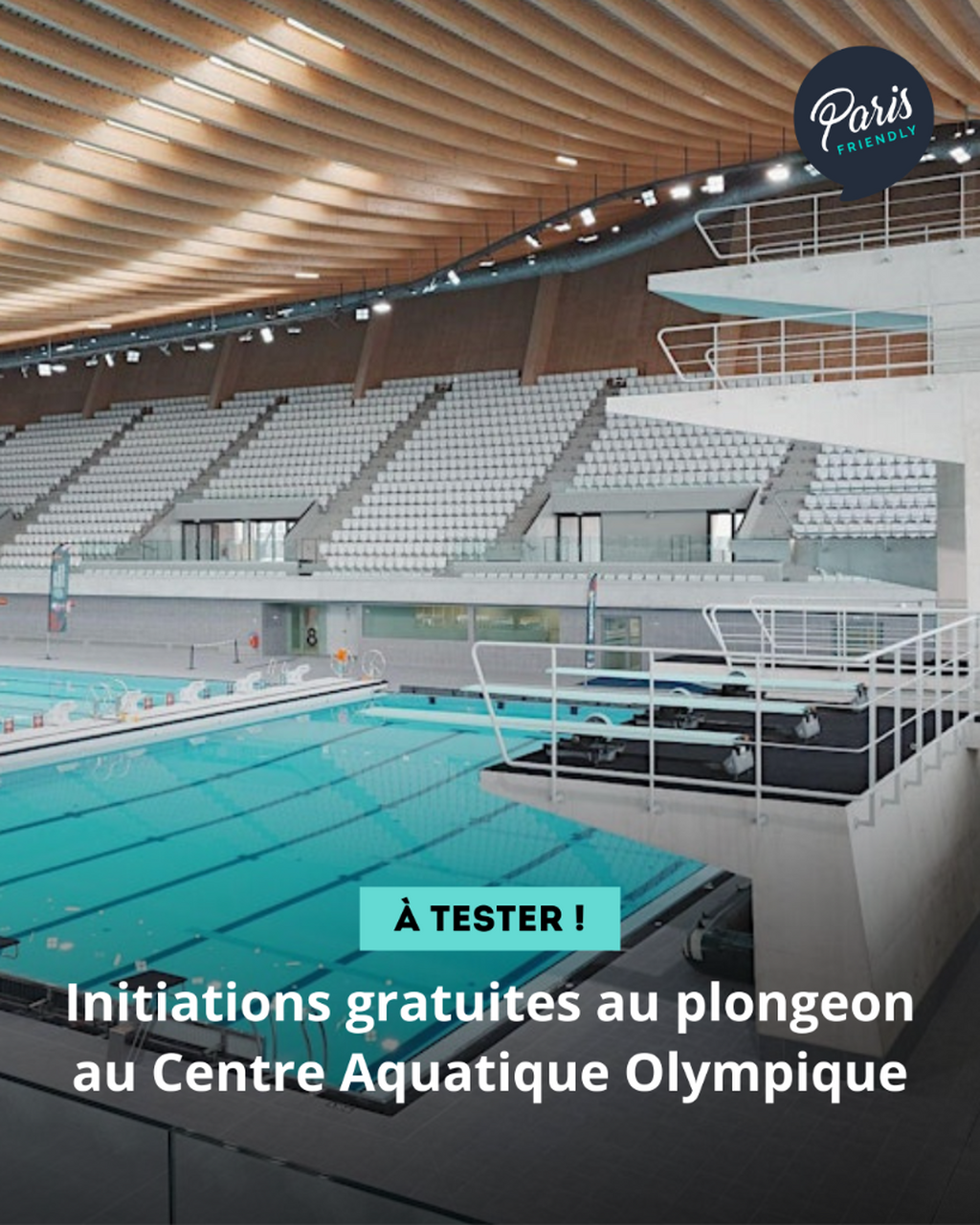 Initiations gratuites au plongeon au Centre Aquatique Olympique