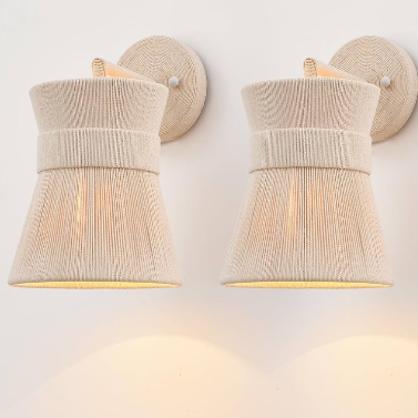 Coastal rope sconces 