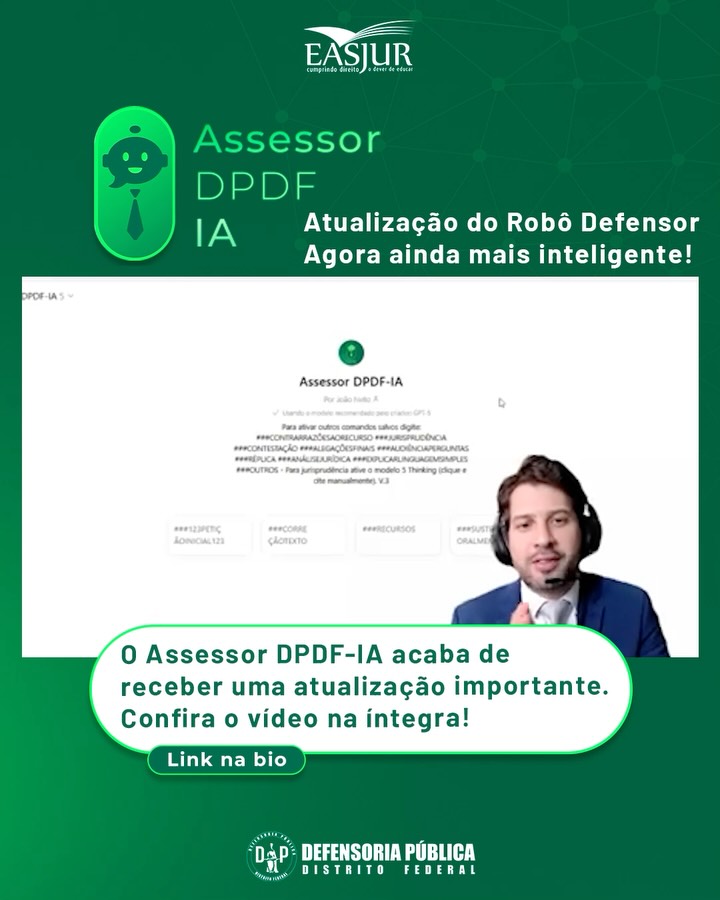 Assessor DPDF-IA - Atualiza&ccedil;&atilde;o ChatGPT 5