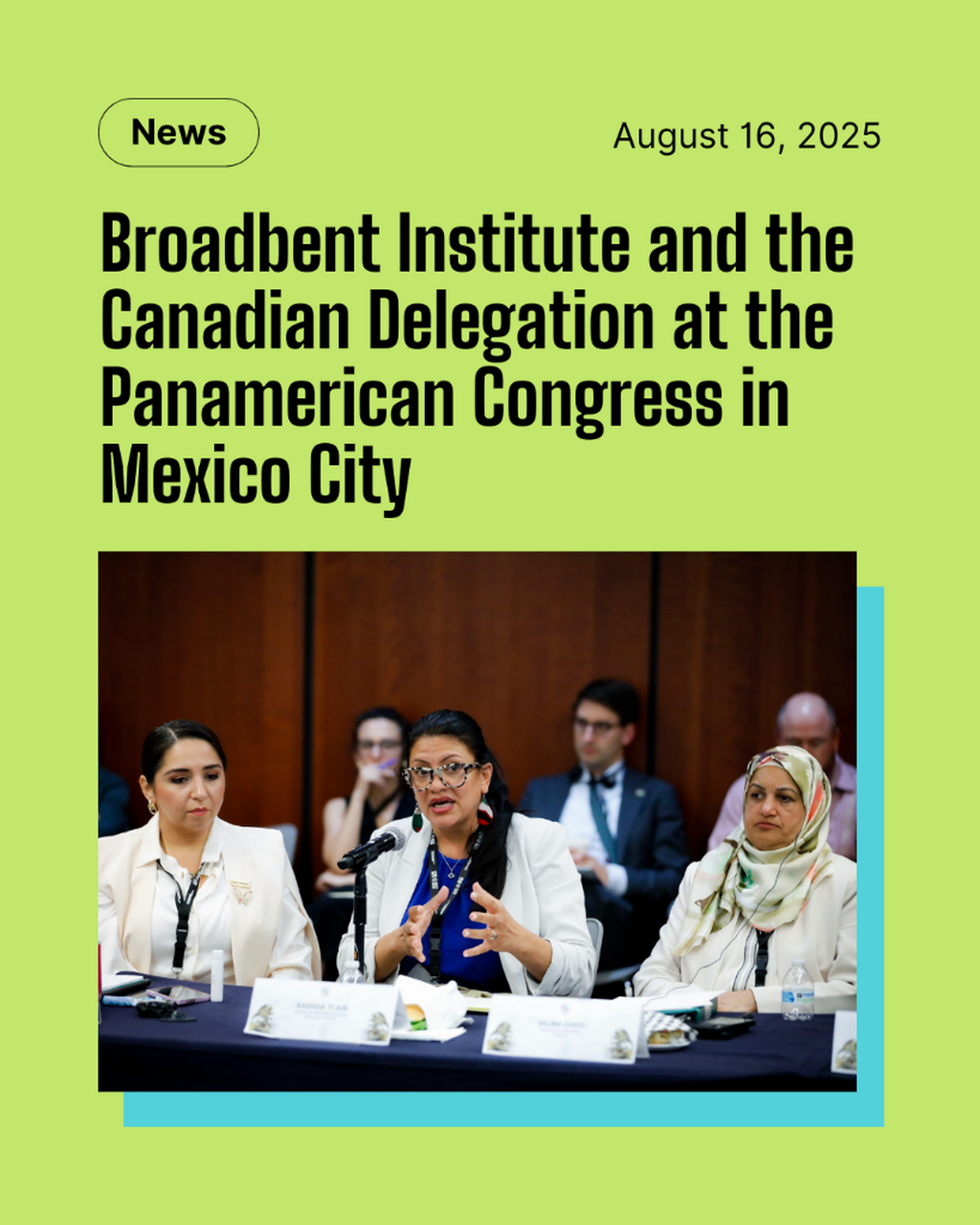 Broadbent Institute and the Canadian Delegation at the Panamerican Congress in Mexico City - Broadbent Institute