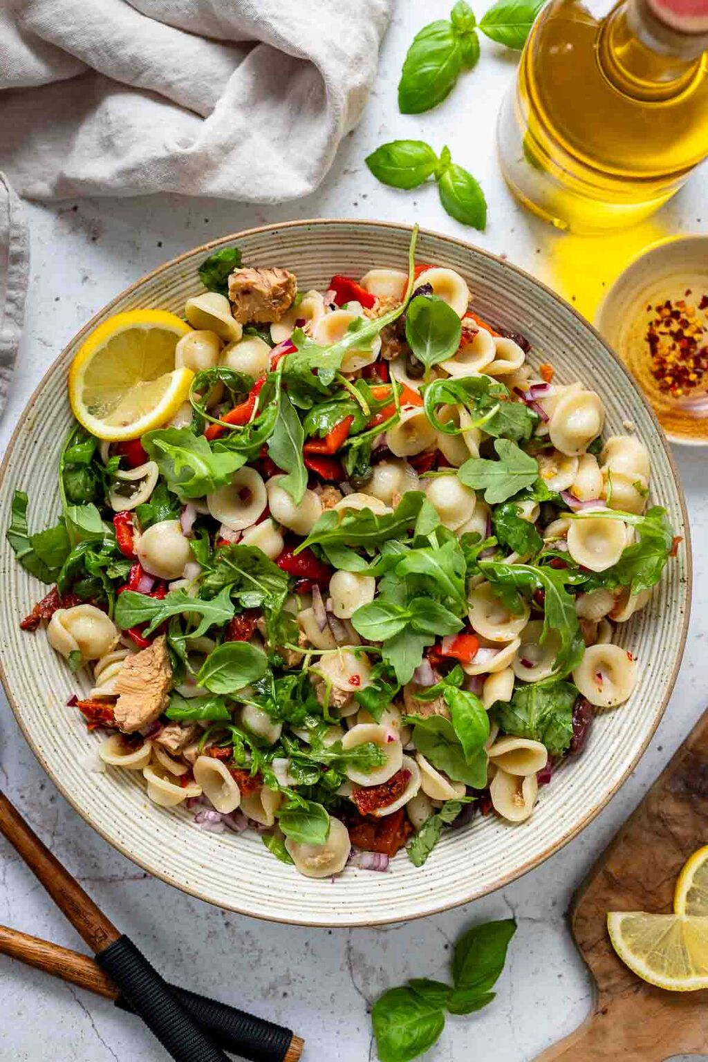 Nudelsalat mit Thunfisch - leicht ohne Mayo | Rezept | Elle Republic