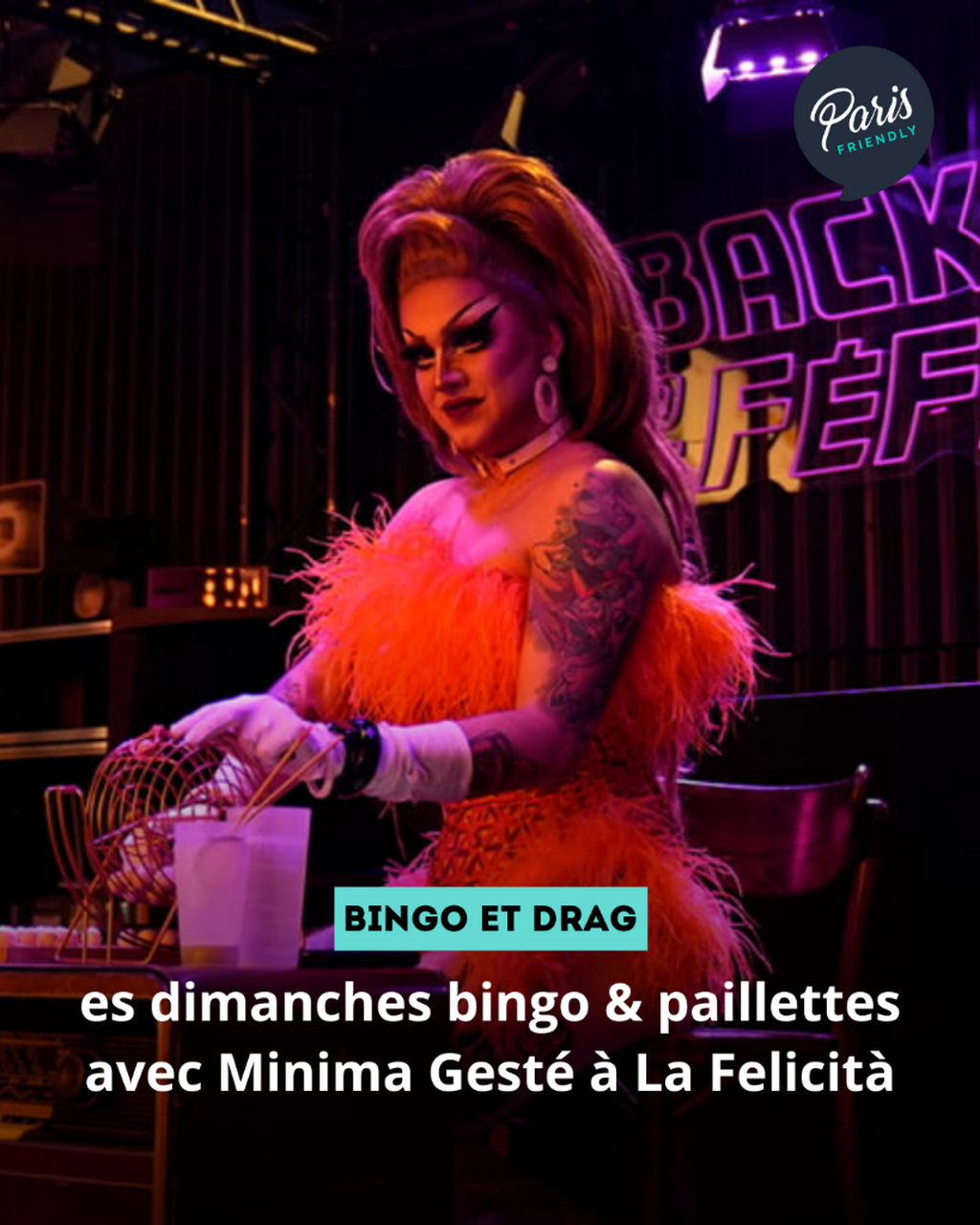 Les dimanches bingo & paillettes avec Minima Gest&eacute; &agrave; La Felicit&agrave;