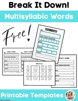 Break Down Multisyllabic Words: Phonemes, Syllables, Morphemes
