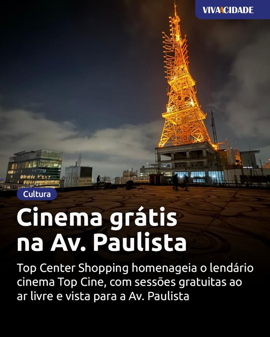 Cinema gr&aacute;tis na Av. Paulista