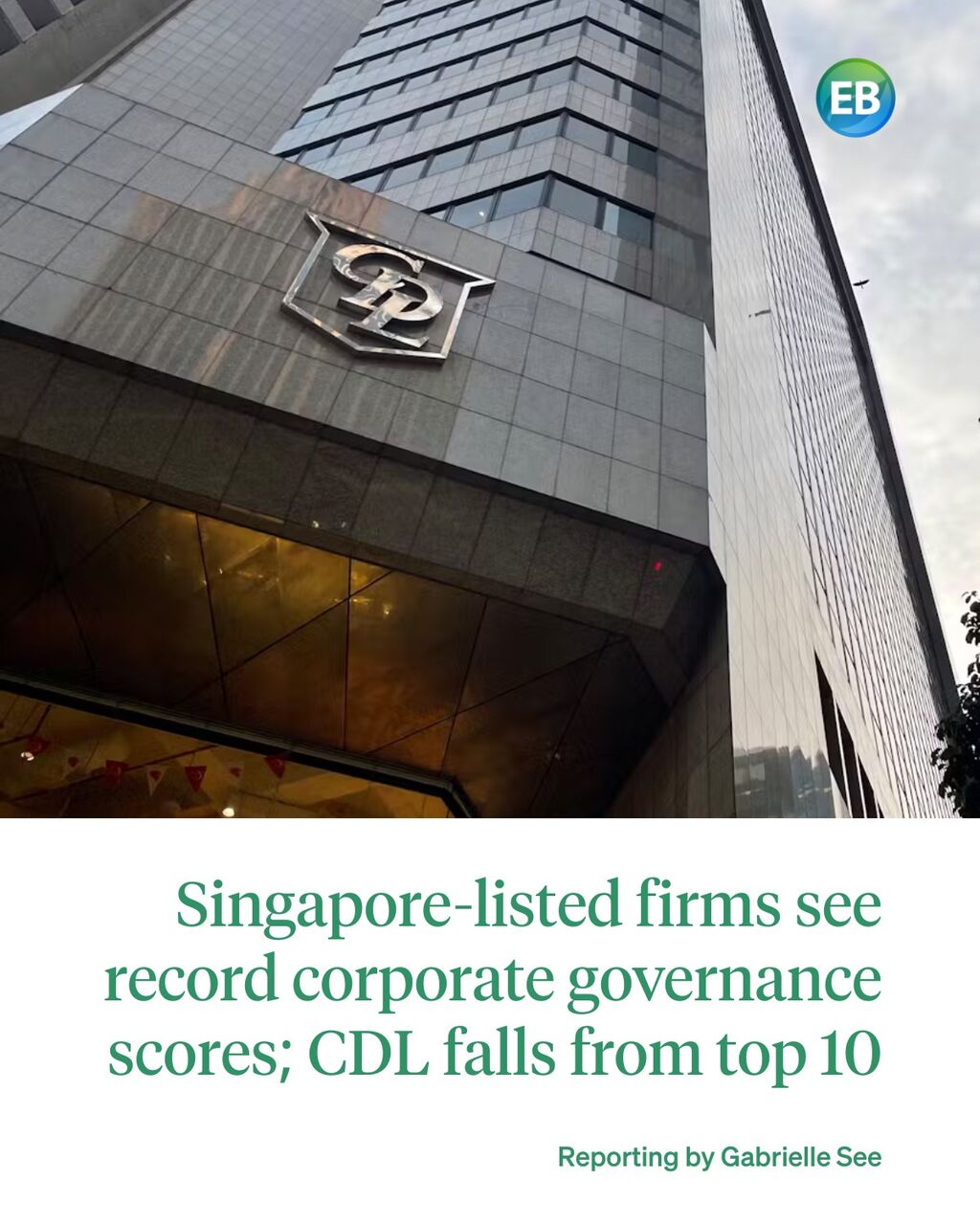 Singapore-listed firms see record corporate governance scores; CDL falls from top 10
