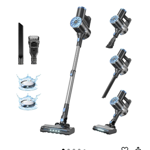 Cordless Vacuum Cleaner with Self-Standing For just $63.80! Code:IYUWUQPT
