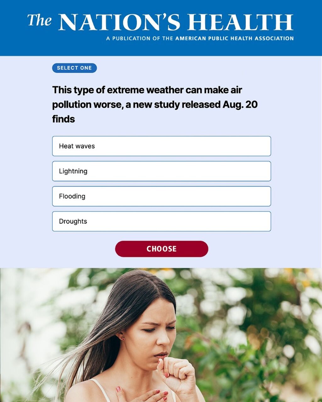 Nation's Health News Quiz