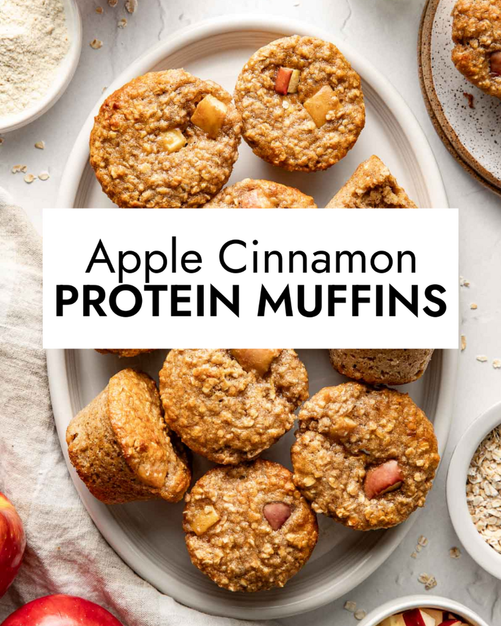 Apple Cinnamon Protein Muffins