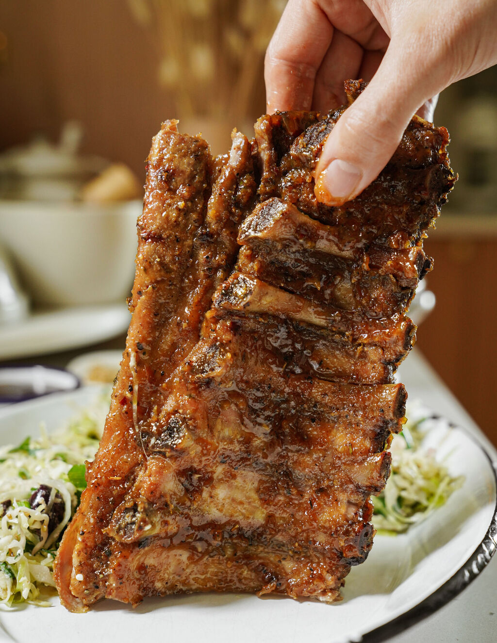 Greek Baby Back Ribs in the Oven