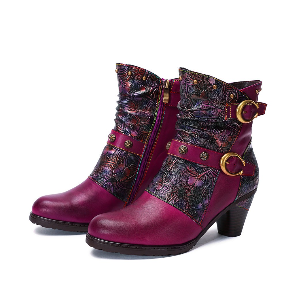 Pink Ankle Boot - Sizes 5.5 to 8.5
