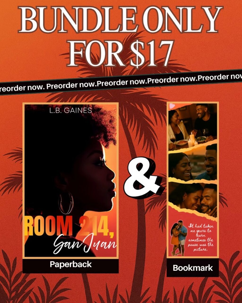 [Pre-Order] Paperback + Bookmark - Room 214, San Juan by L.B. Gaines