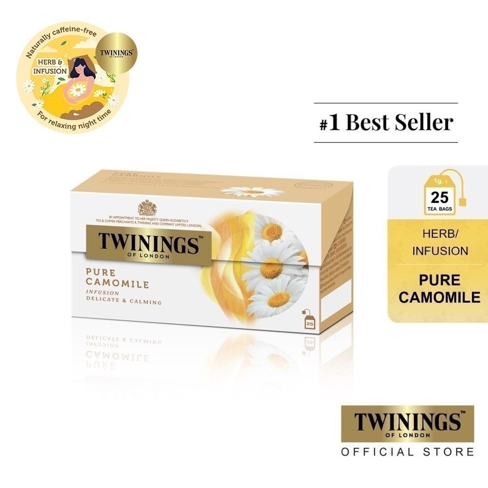 Pure Camomile Tea drink before sleep 30min.