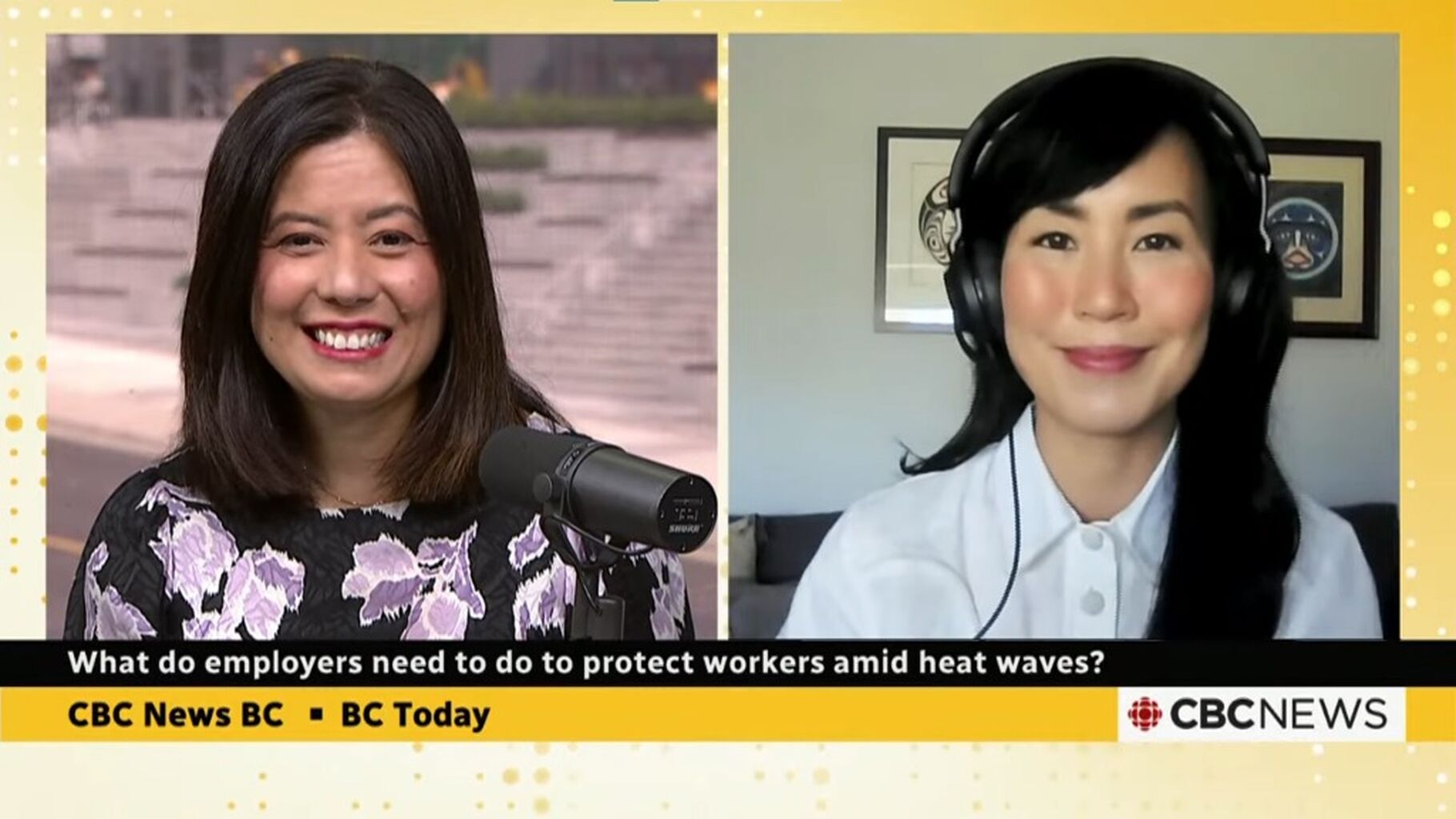 CBC Radio - BC Today - Working in the Heat (at 28:30)