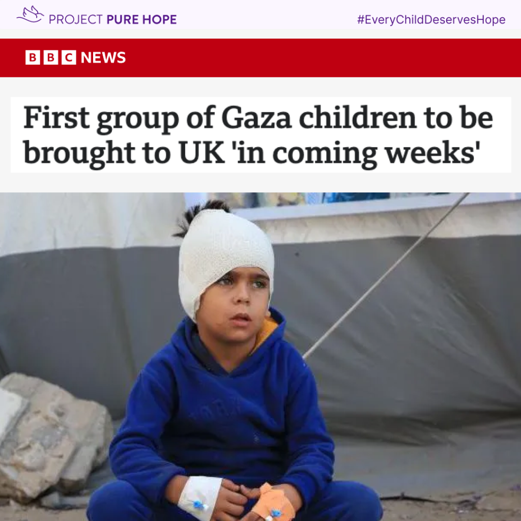 First group of Gaza children to be brought to UK 'in coming weeks'