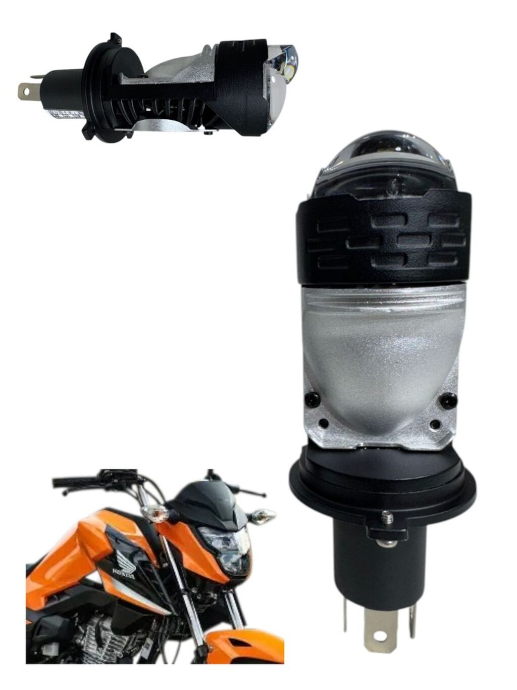 PROJETOR BILED MOTO H4 6000K R$159
