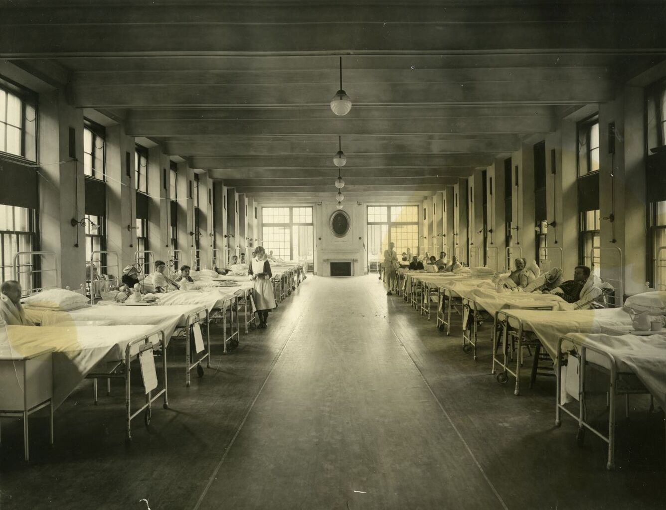 In 1918, the Spanish Flu arrived in Boston
