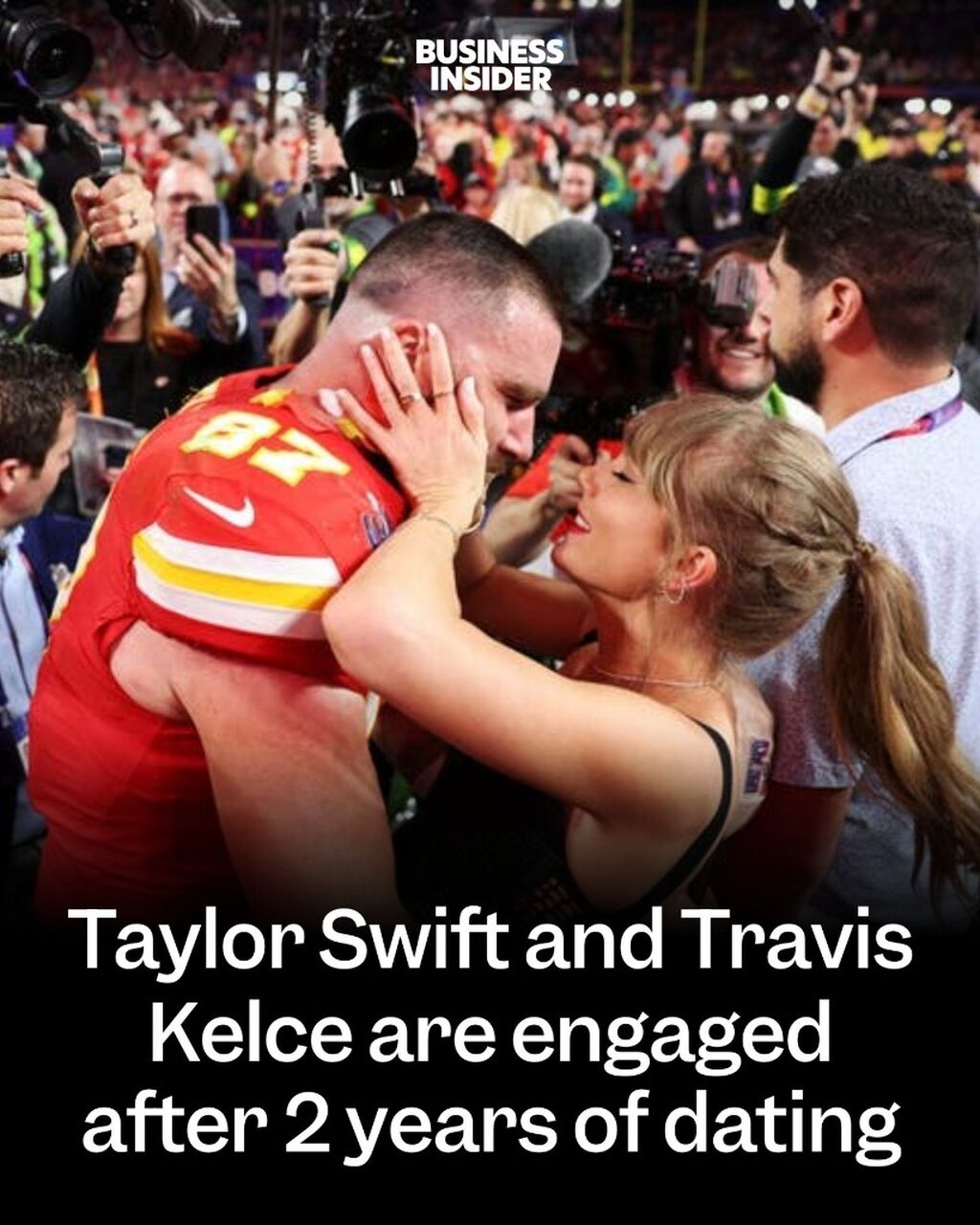 Taylor Swift and Travis Kelce are engaged after 2 years of dating