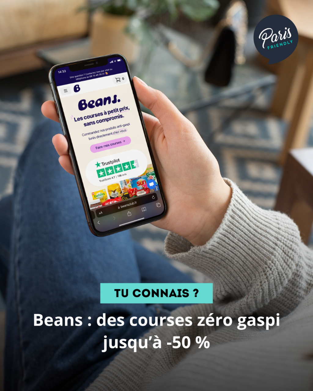 Beans : des courses z&eacute;ro gaspi jusqu&rsquo;&agrave; -50 %