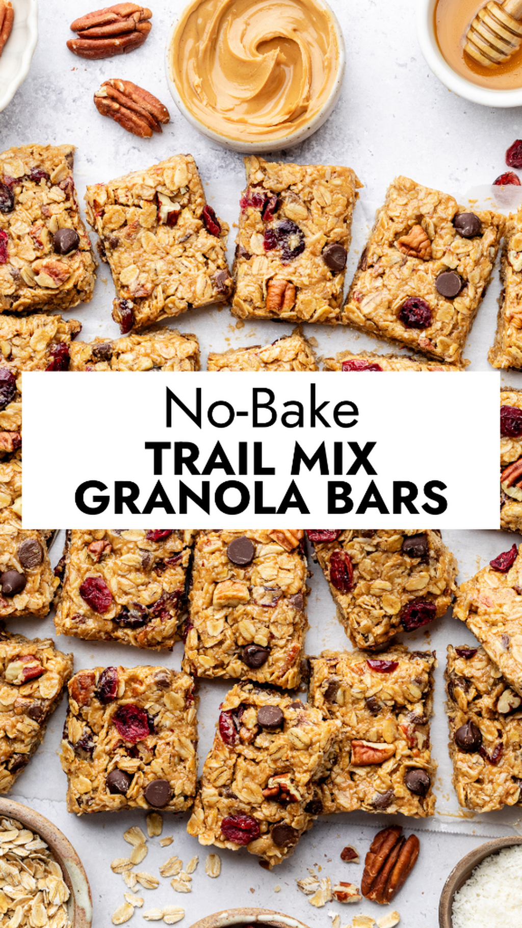 No-Bake Trail Mix Granola Bars